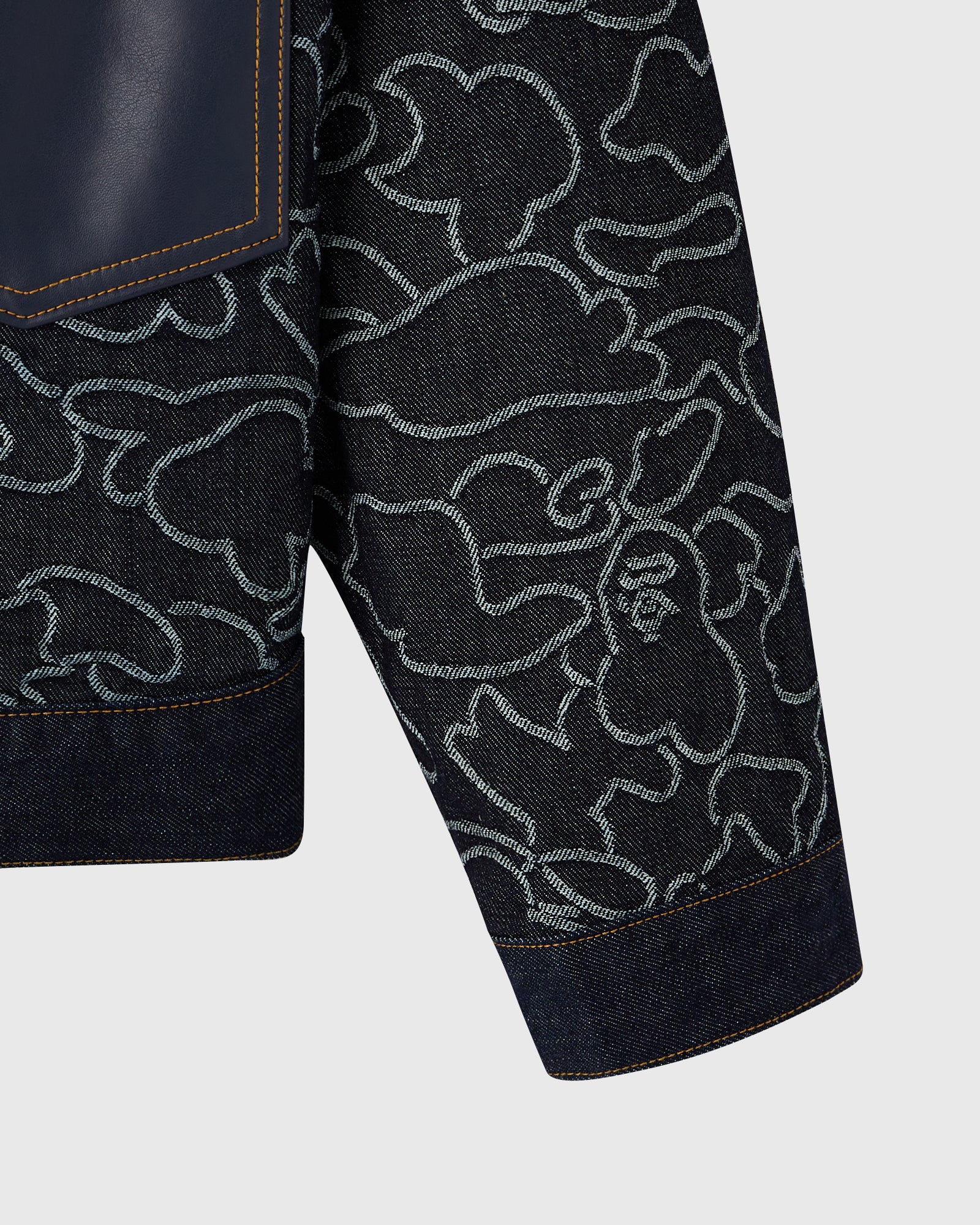 BAPE® Neon 1st Camo Denim Jacket - Indigo - Image 5