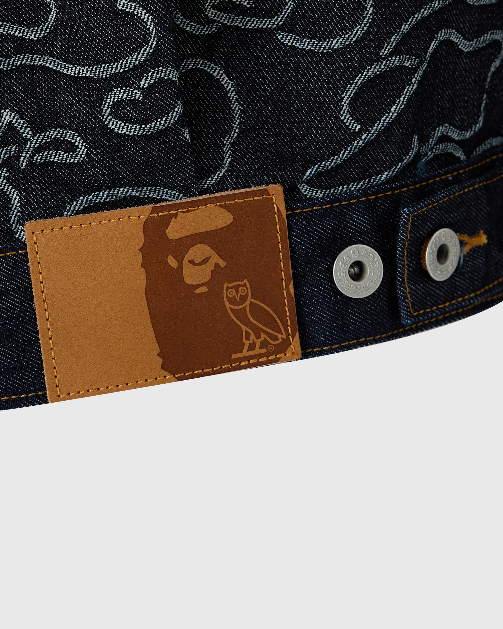 BAPE® Neon 1st Camo Denim Jacket - Indigo - Image 8