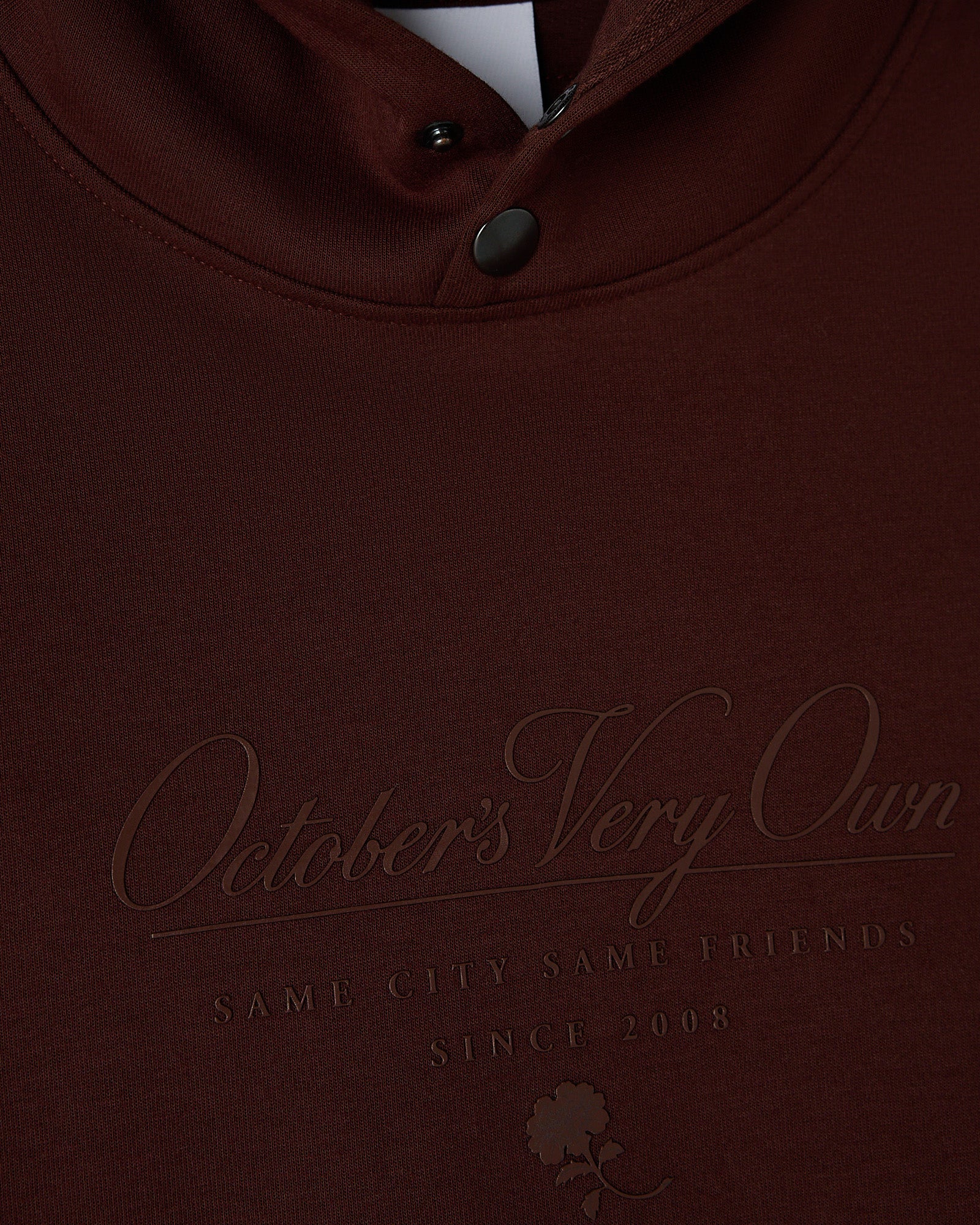 Double Knit Script Hoodie - Cocoa - Image 2
