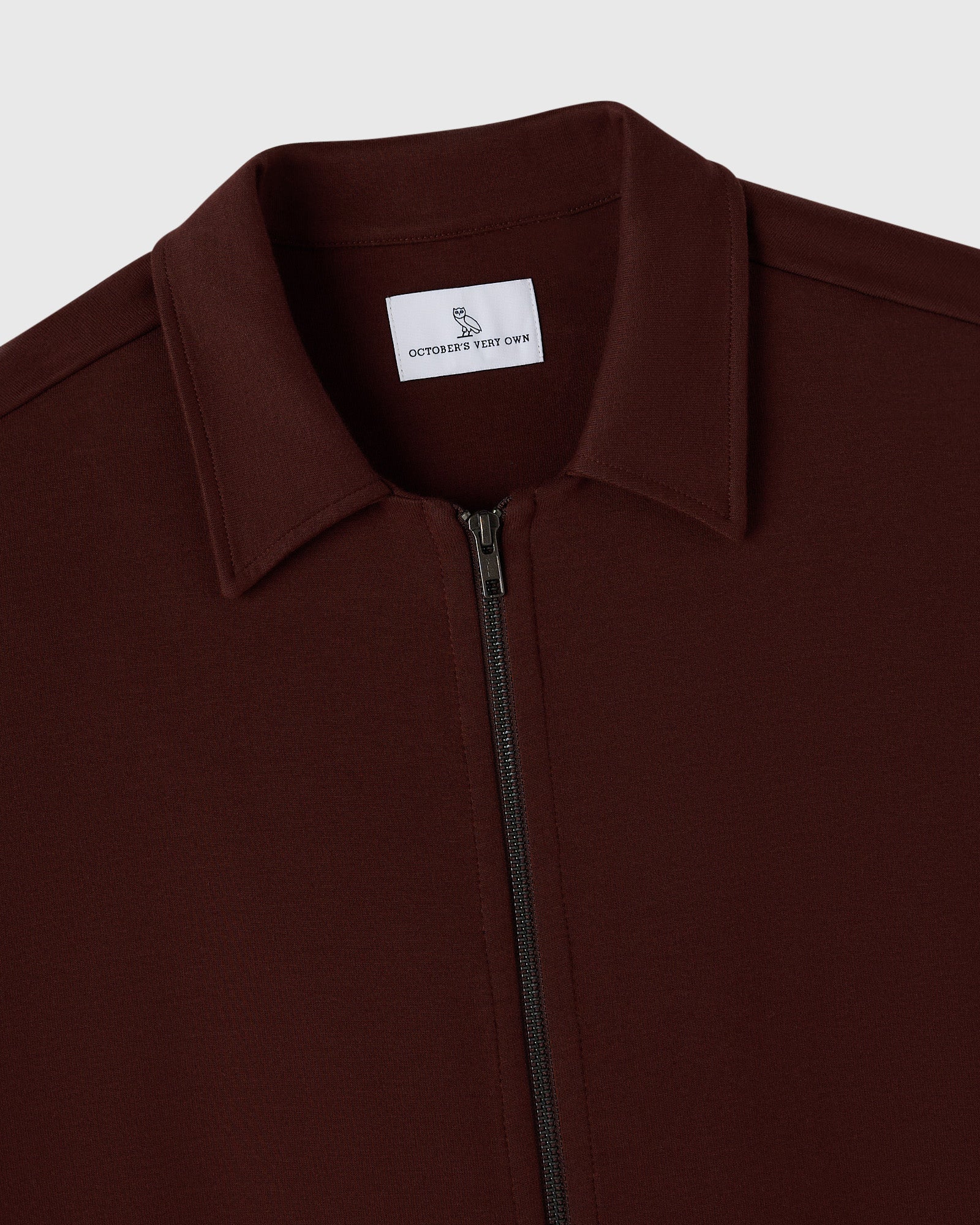 Double Knit Script Overshirt - Cocoa - Image 4