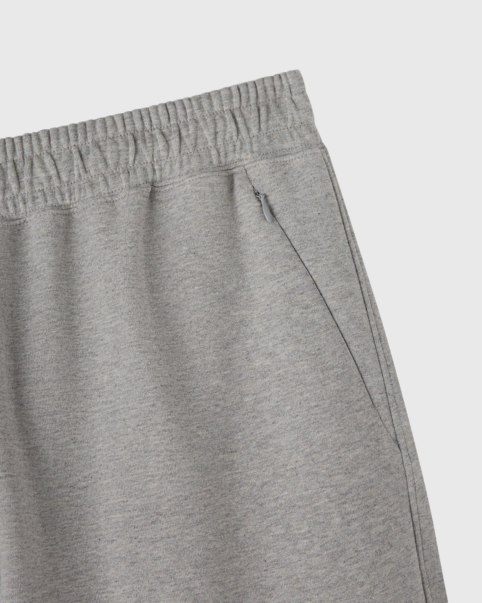 Double Knit Script Sweatpant - Heather Grey - Image 3