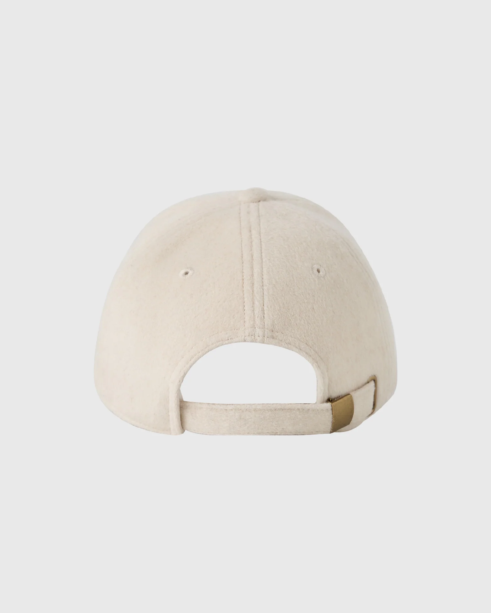 Wooly Fleece 6 Panel Cap - Cream/Black Coco - Image 2