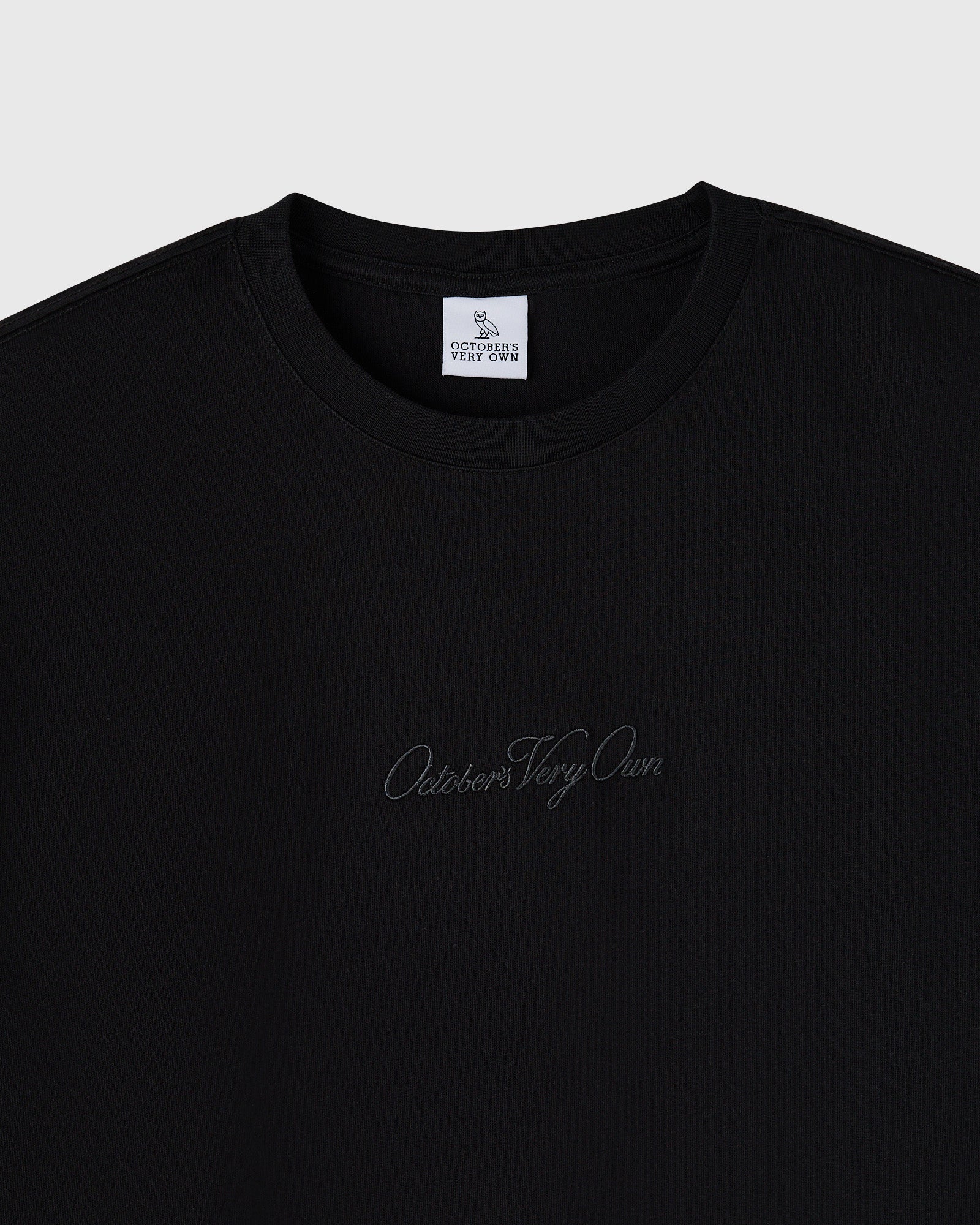 Luxe Jersey Script Tee - Black - Image 3