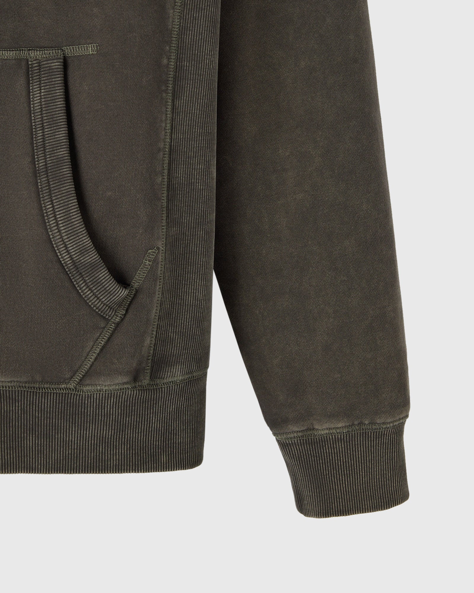 Muskoka Raglan Full-Zip Hoodie - Deep Olive - Image 3
