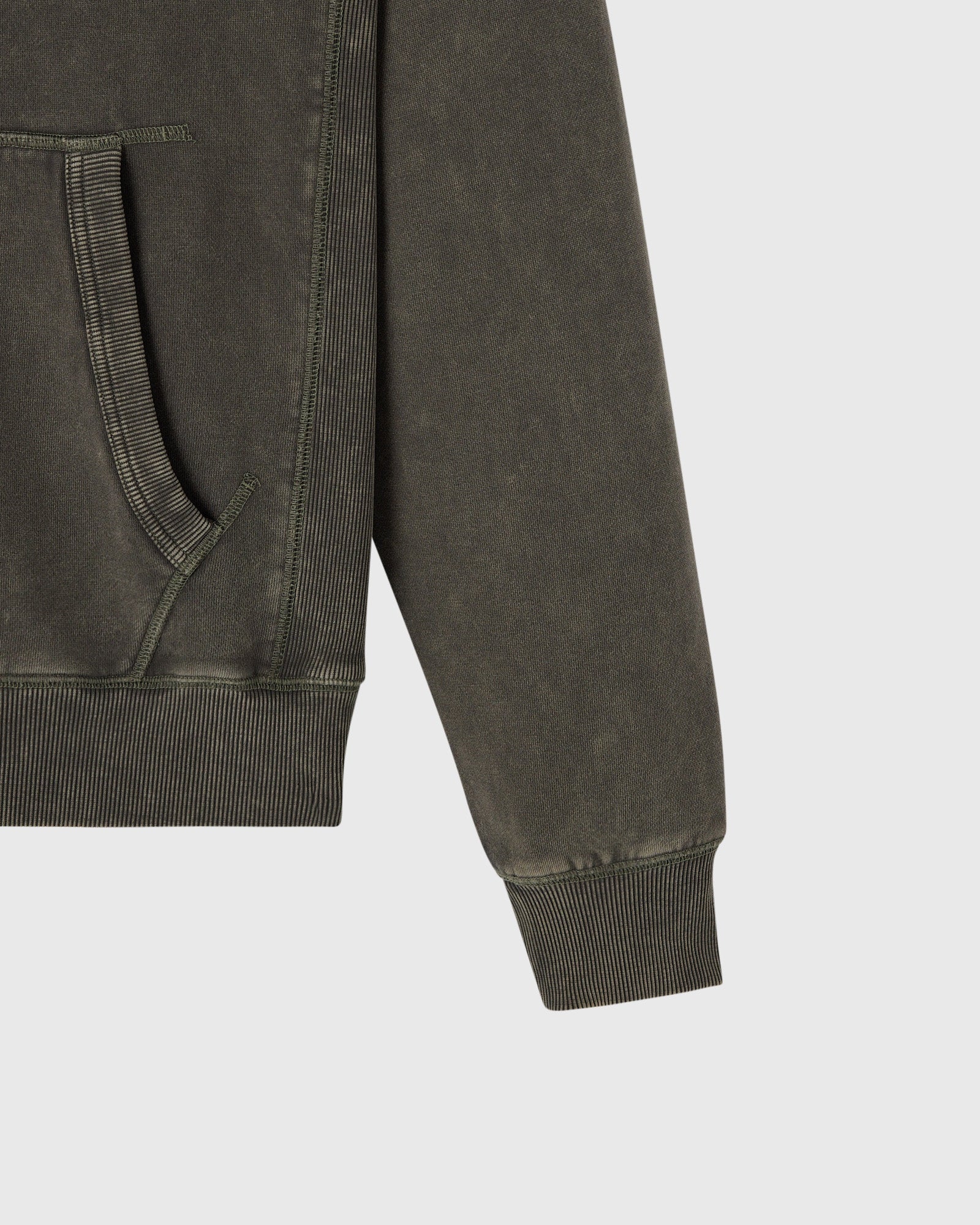 Muskoka Raglan Hoodie - Deep Olive - Image 3