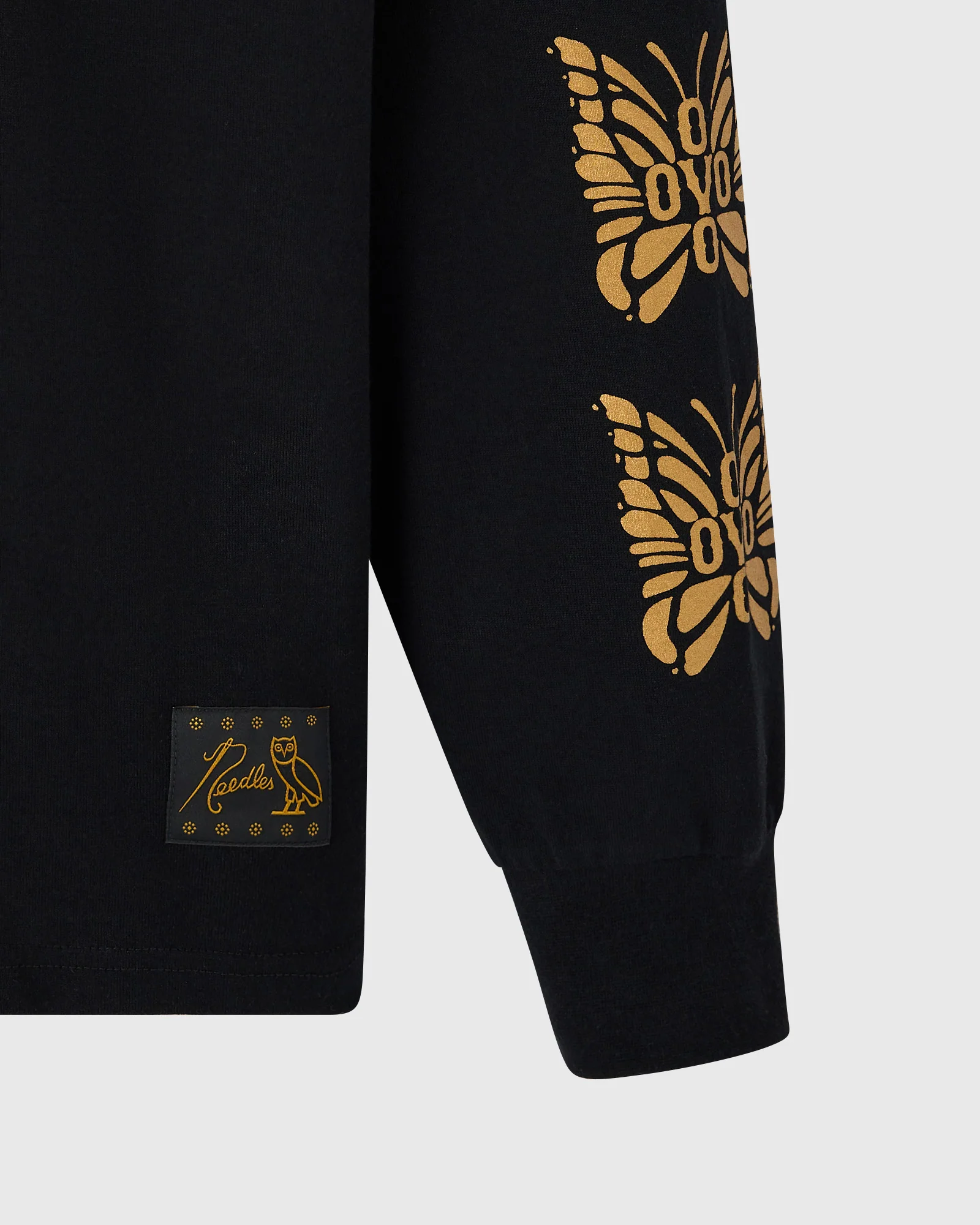 NEEDLES Papillon Long-Sleeve Tee - Black - Image 4