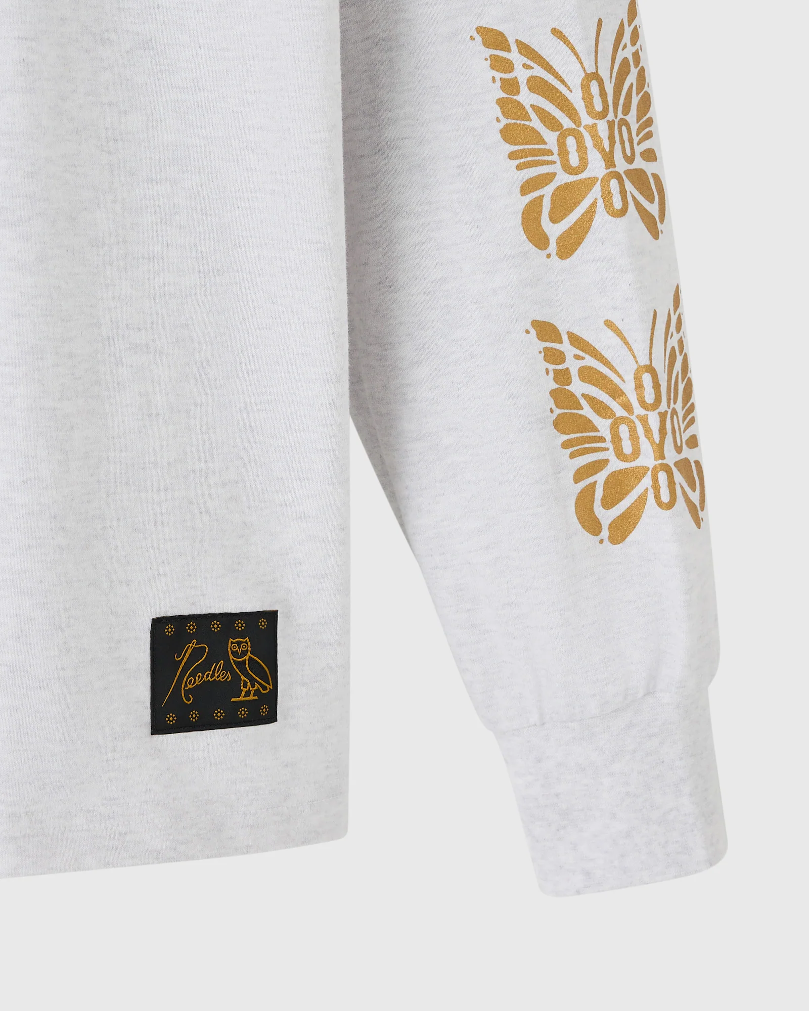 NEEDLES Papillon Long-Sleeve Tee - White - Image 3