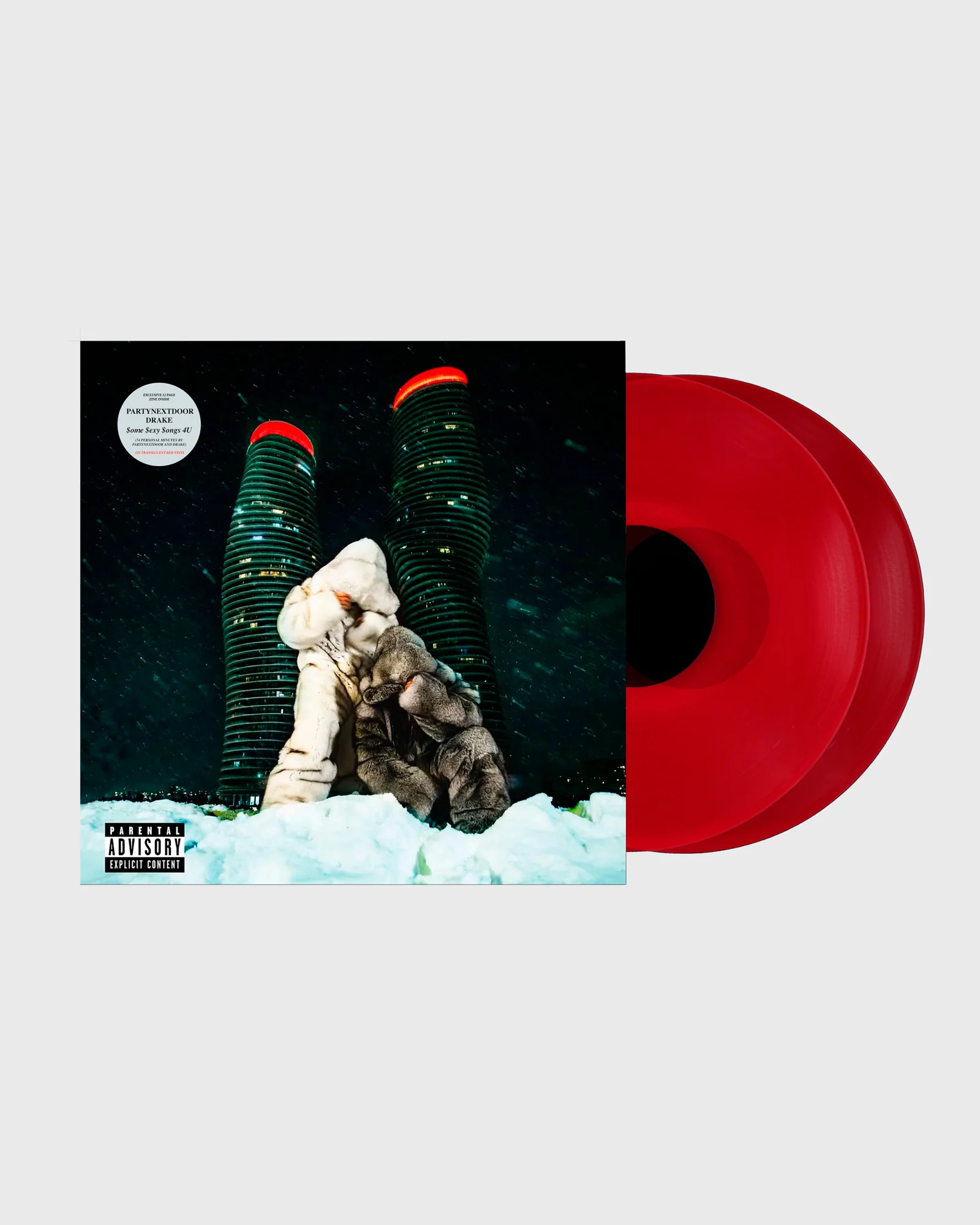 PARTYNEXTDOOR & Drake $ome $exy $ongs 4 U LP - Translucent Red