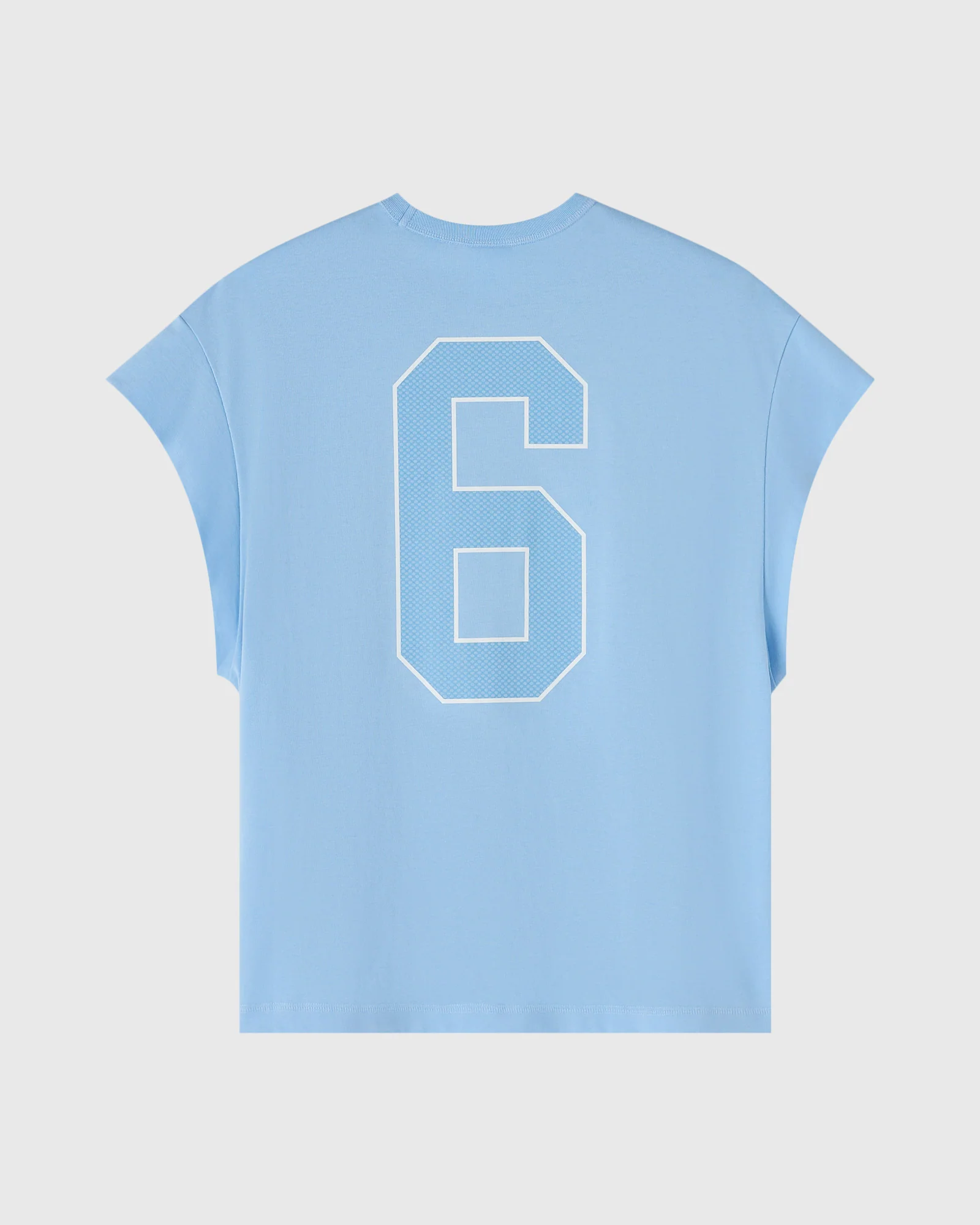 Runner Mesh Print Muscle Tee - Light Blue - Image 2