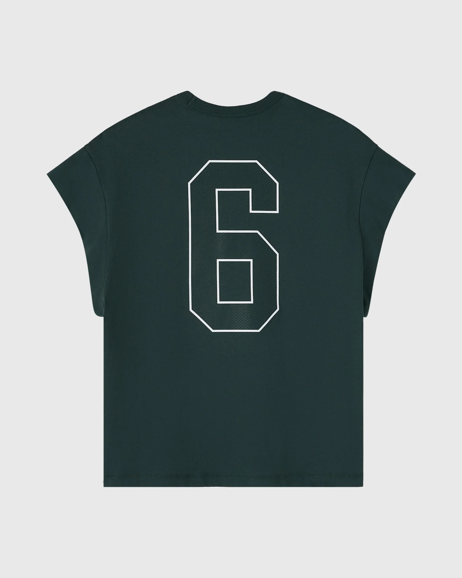 Runner Mesh Print Muscle Tee - Midnight Green - Image 2