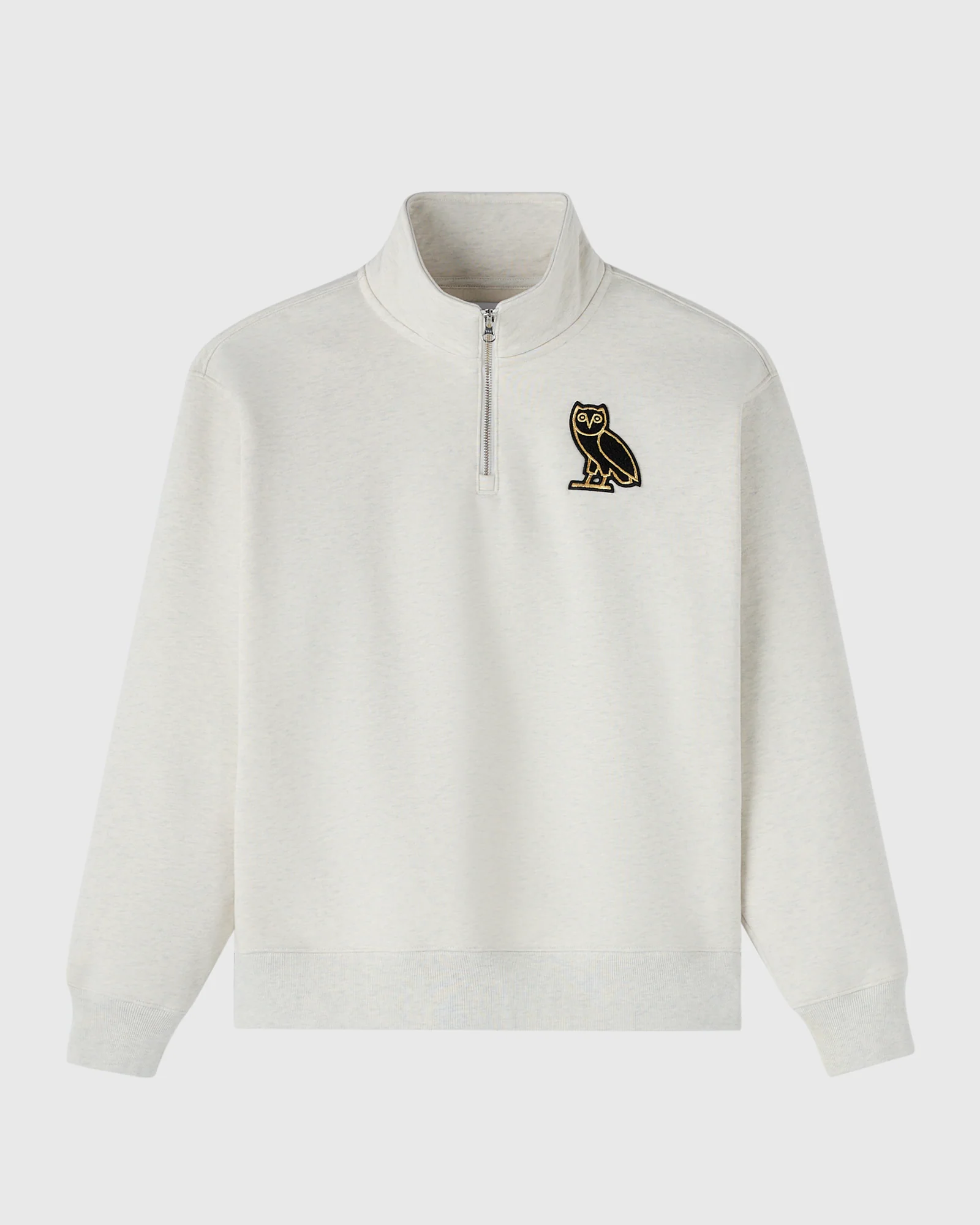Signature Quarter-Zip Mockneck - Ash Heather Grey
