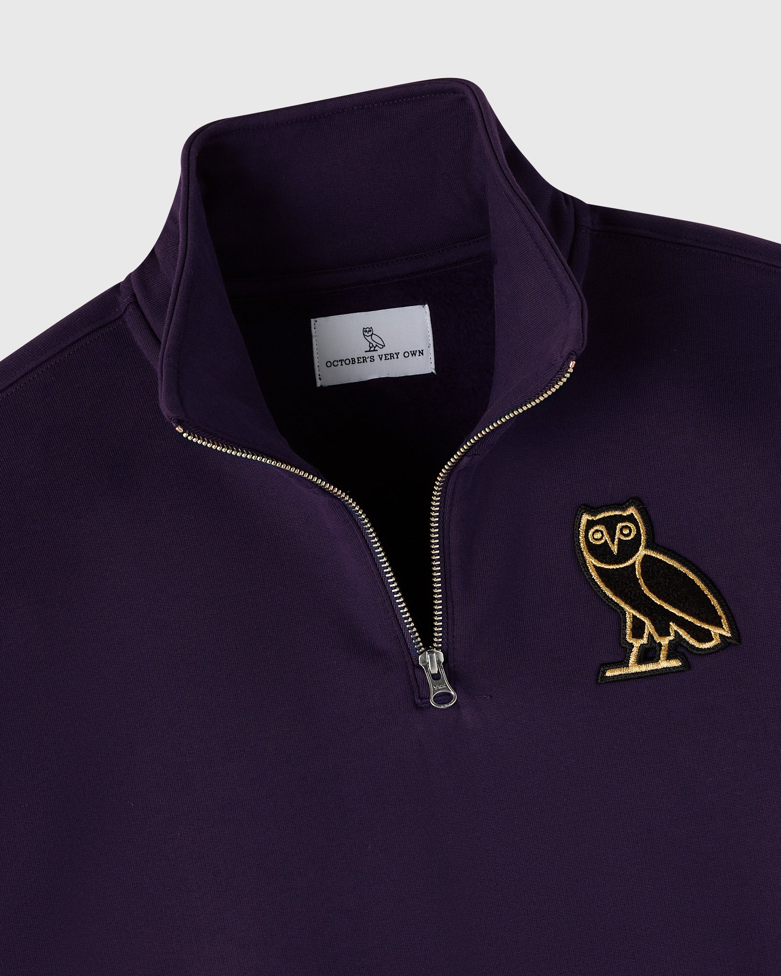 Signature Quarter-Zip Mockneck - Rich Plum - Image 3