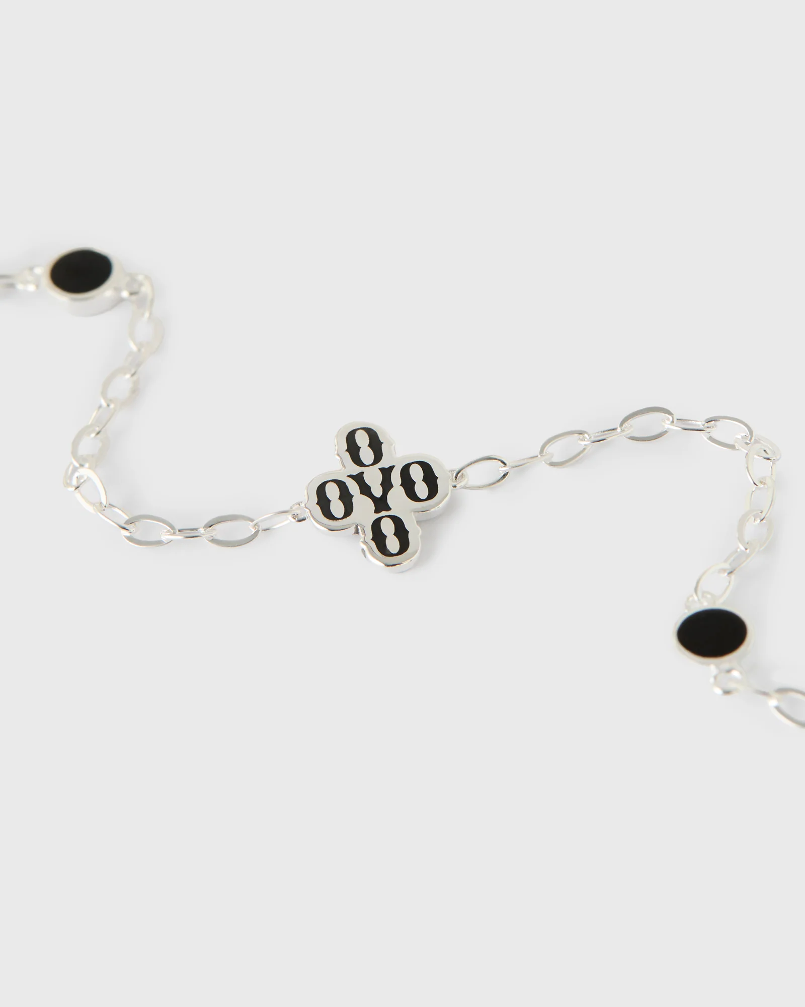 Silver Pom Pom Bracelet