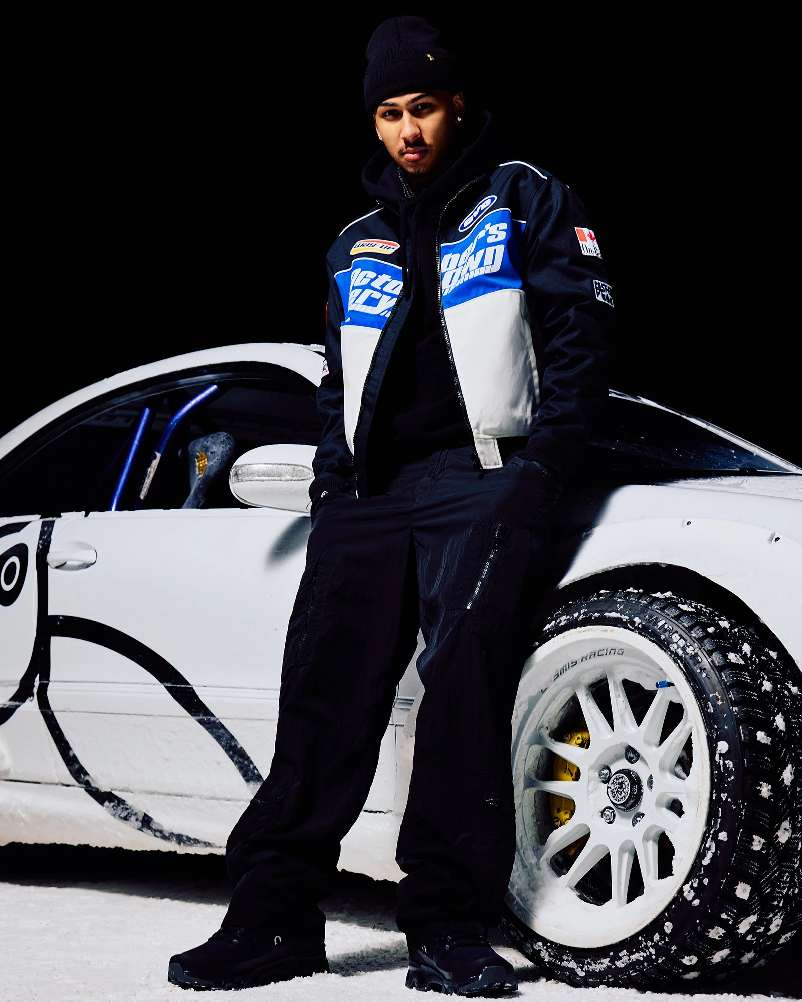Snowcross Racing Jacket - Black - Image 2